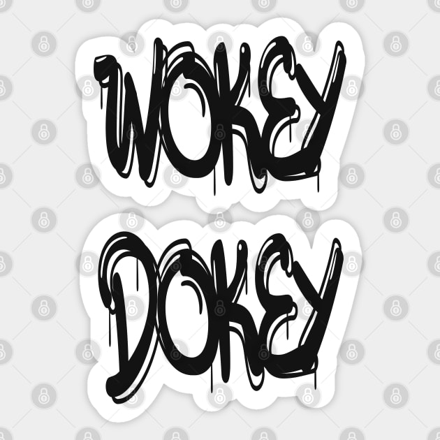 Wokey Dokey Cool Funny Gifts Sticker by PlanetMonkey